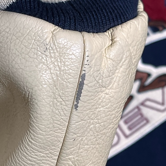 VINTAGE Tasmanian Devil Jacket Taz LEATHER USA- Size Medium 1997 Looney Tunes - Picture 3 of 6